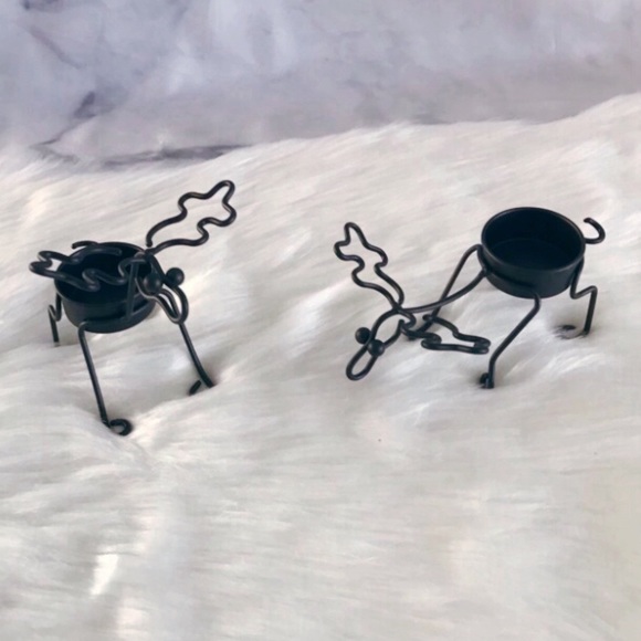 PartyLite Woodland Critters Tealight Pair Set Candle Holder Decor - Picture 6 of 12